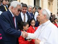 World Taekwondo gives Pope Leo XIV honorary 10th-degree blackbelt